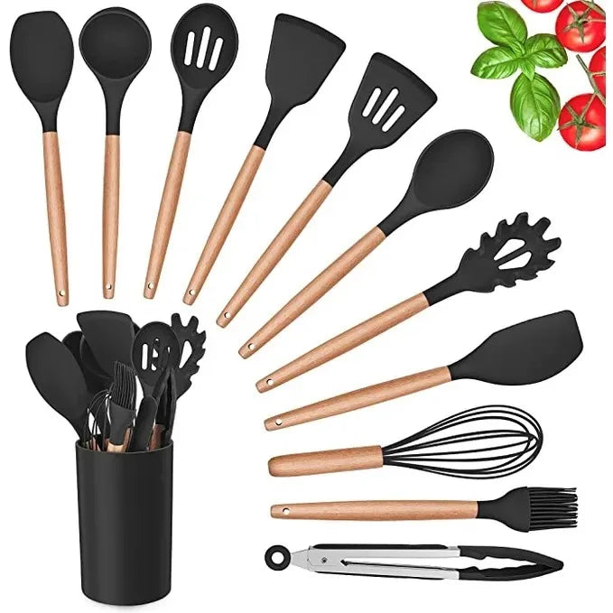 Colheres de Silicone para Cozinha
